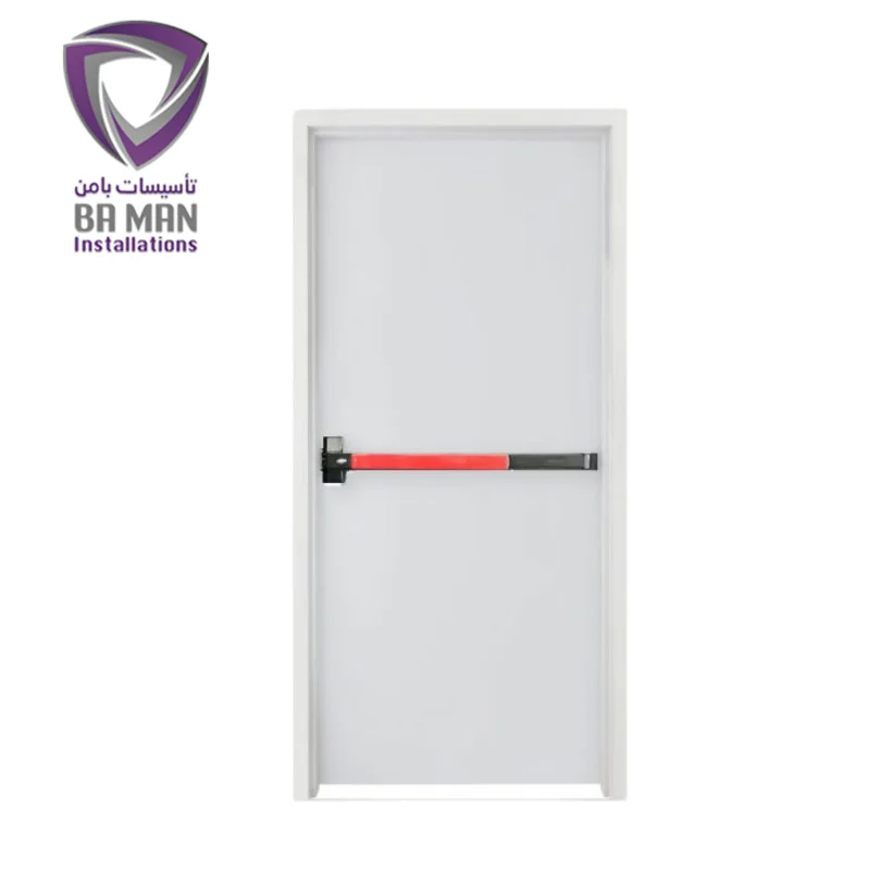 درب ضد حریق سفید دارای تاییدیه آتش نشانی